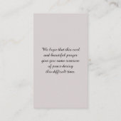 Mooie Rode Oranje Blauwe Bot Kaart Visitekaartje (Achterkant)