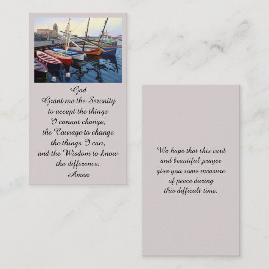 Mooie Rode Oranje Blauwe Bot Kaart Visitekaartje (Voorkant / Achterkant)