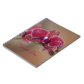 Mooie Rode Orchidee Notitieboek (Linkerzijde)