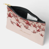 Mooie rode origami papier kraan bruidsmeisje etui (Open)