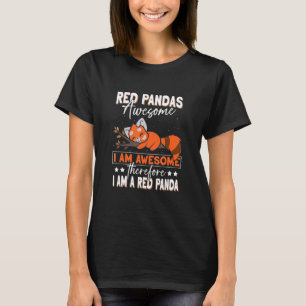 Mooie Rode Pandashirt Rode Panda Grafisch_11 T-shirt