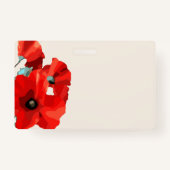 Mooie rode papavery badge (Achterkant)