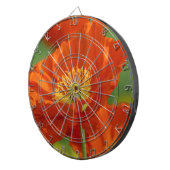 Mooie rode papavery dartbord (Voorkant Rechts)