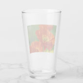 Mooie rode papavery glas (Achterkant)