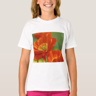 Mooie rode papavery t-shirt