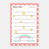 Mooie rode polka stippen, schattige sterren & rege post-it® notes (Voorkant)