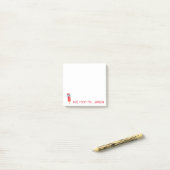 Mooie rode potloodnotities post-it® notes (Op bureau)