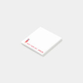Mooie rode potloodnotities post-it® notes (Schuin)