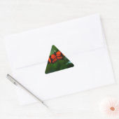 Mooie rode rode en zwarte vlinder sticker (Envelop)