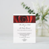 Mooie rode rode roodroodbruine avonden kaart (Staand voorkant)