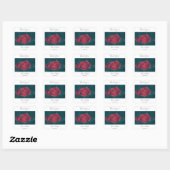 Mooie rode rode rozenbloem Sticker (Vel)