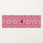 Mooie rode roodster met vormgeving yogamat (Voorkant (horizontaal))