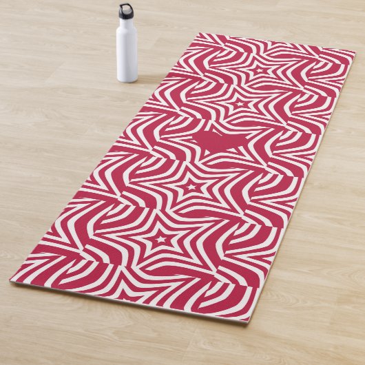 Mooie rode roodster met vormgeving yogamat (In situ)