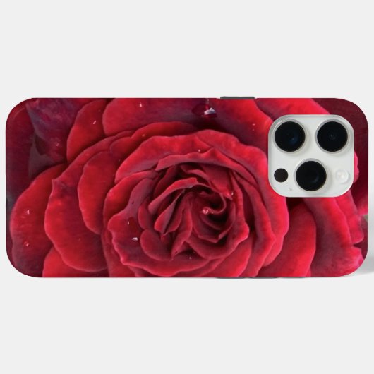 Mooie rode roos iPhone 15 Pro Max Stoer Case-Mate iPhone Case (Achterkant (horizontaal))