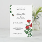 Mooie Rode Roos Kaart (Staand voorkant)