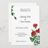 Mooie Rode Roos Kaart (Voorkant / Achterkant)