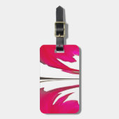 Mooie Rode roos onder de witte hemel Bagagelabel (Voorkant verticaal)