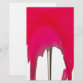 Mooie Rode roos onder de witte hemel Briefpapier (Voorkant / Achterkant)