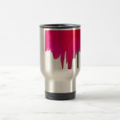 Mooie Rode roos onder de witte hemel Reisbeker (Center)