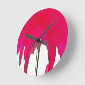 Mooie Rode roos onder de witte hemel Ronde Klok (Hoek)