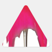 Mooie Rode roos onder de witte hemel Sticker (Voorkant)