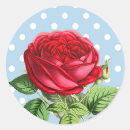 Mooie rode roos stickers
