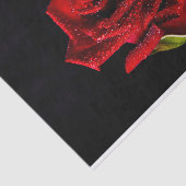 Mooie rode roos tissuepapier (Detail)