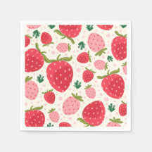 Mooie rode roze aardbeienpatroon