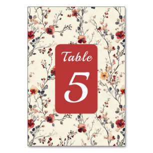 Mooie Rode & Roze Elegante Bloemstukken  Kaart