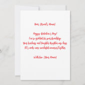 Mooie rode roze hartballonnen Galentine's Day Kaart (Achterkant)