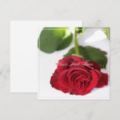 Mooie rode roze Jouw tekst platte Kaart (Voorkant / Achterkant)