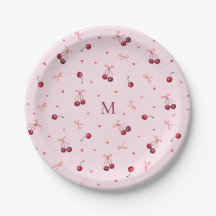 Mooie rode roze kersen harten linten met monogram
