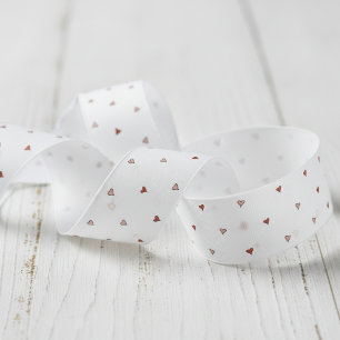 Mooie Rode Roze Kleine Hartjes Grosgrain Lint