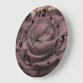 Mooie rode roze rozen bloemen foto romantisch grote klok (Hoek)