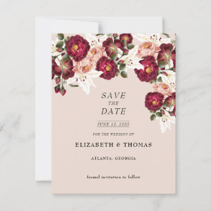 Mooie Rode Roze Rozen Witte Lelies Bruiloft Opslag Save The Date
