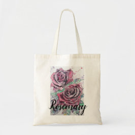 Mooie rode roze Waterverf Canvas tas schilderen