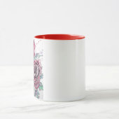 Mooie rode roze Waterverf schilderen Mok (Midden)