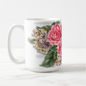 Mooie Rode Rozen 15oz Klassieke Mok (Links)