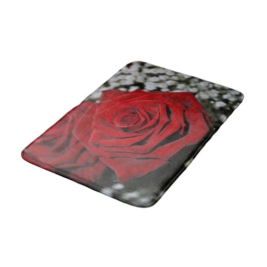 Mooie rode rozen badmat (Gekanteld)