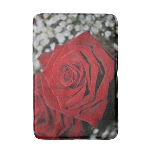 Mooie rode rozen badmat (Voorkant Verticaal)