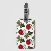 Mooie Rode Rozen Bagagelabel (Voorkant (verticaal))