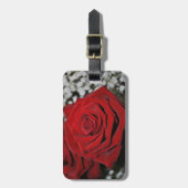 Mooie rode rozen bagagelabel (Voorkant verticaal)