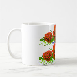 Mooie Rode Rozen Boeket Fotografie | Romantisch Koffiemok