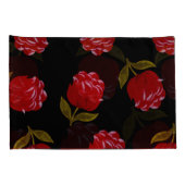 Mooie rode rozen borduren naadloos kussensloop (Achterkant-Rechts)