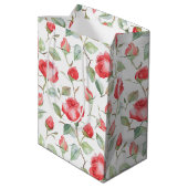 Mooie Rode Rozen Bruiloft Medium Cadeauzakje (Achterkant Gekanteld)