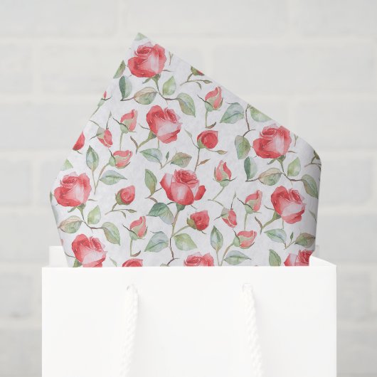 Mooie Rode Rozen Bruiloft Tissuepapier (Cadeauzakje)