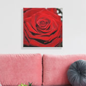 Mooie rode rozen canvas afdruk (Insitu (Woonkamer))