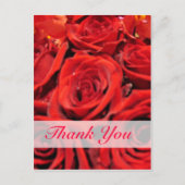 Mooie rode rozen dank je wel briefkaart (Voorkant)