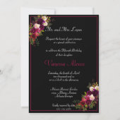 Mooie Rode Rozen Glanzende Sterren Hoge Hakken Qui Kaart (Achterkant)