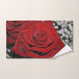Mooie rode rozen handdoek